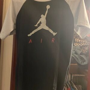 Black and Gray Air Jordan T-Shirt